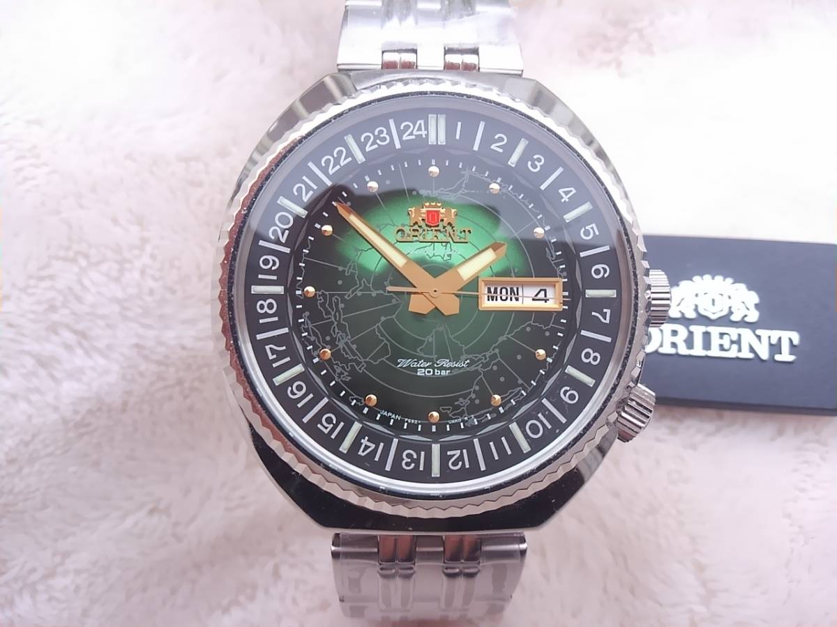 新品 オリエント ORIENT 自動巻 腕時計 リバイバル ワールドマップ 20