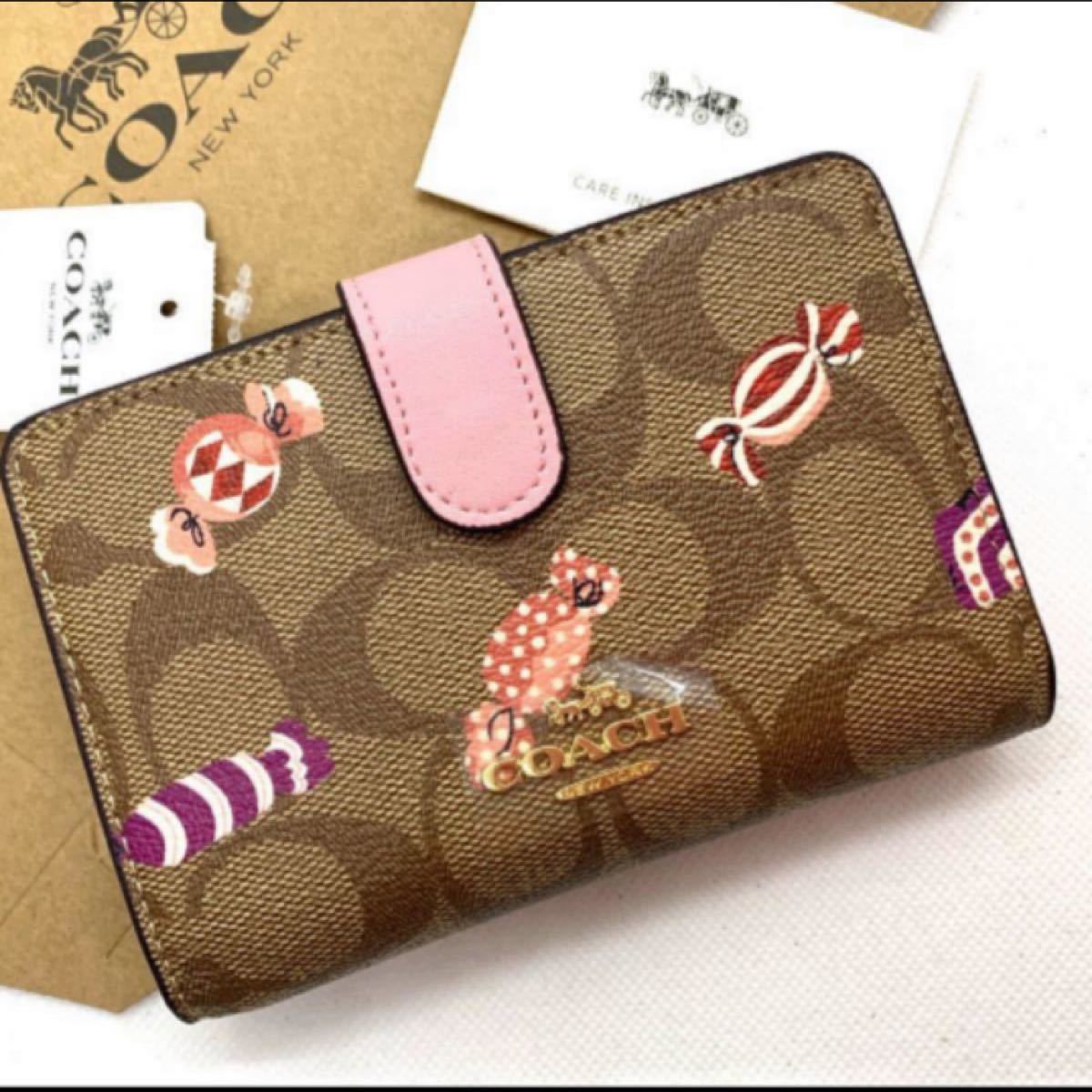 コーチ COACH 2つ折り財布 シグネチャー カーキマルチ コーチ COACH 2つ折り財布 シグネチャー カーキマルチ