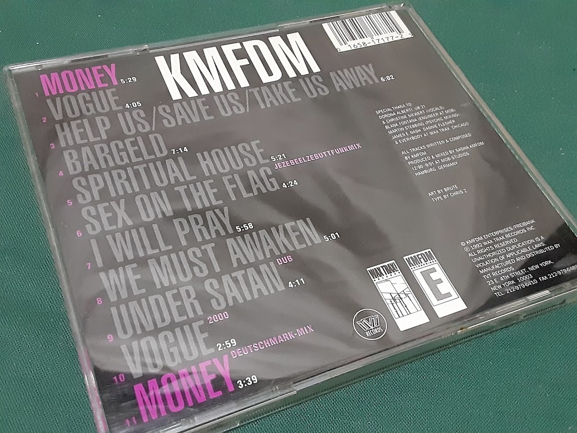 KMFDM◆『MONEY』US盤CDユーズド品_画像2