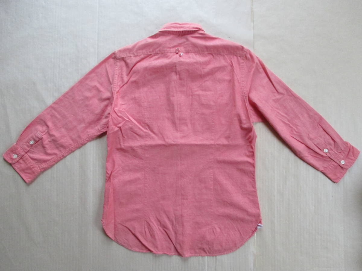 BOYCOTT 7 minute sleeve shirt pink size 2 armpit width of a garment 51cm waist 46cm Boycott 