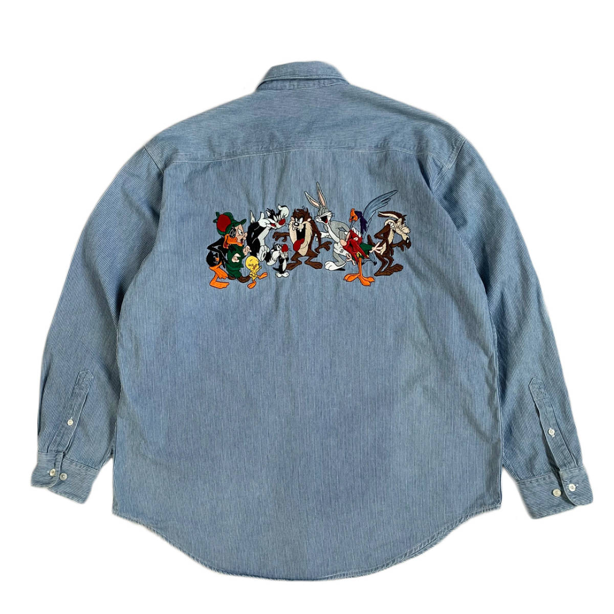 ビンテージ 90s ルーニー テューンズ キャラクター刺繍 サイズ L 古着