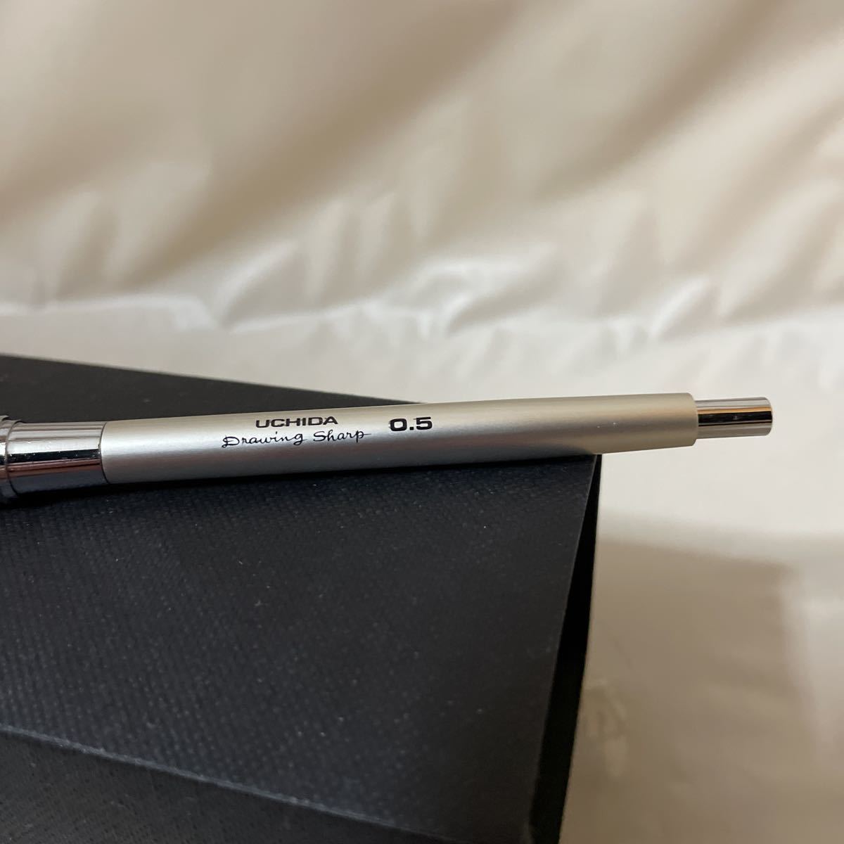 UCHIDA CAT.NO.848-1001 Drawing Sharp KN 0.5mm /ウチダ ノック式 ドローイングシャープ 流線型 銀　 内田洋行 製図用 mechanical pencil