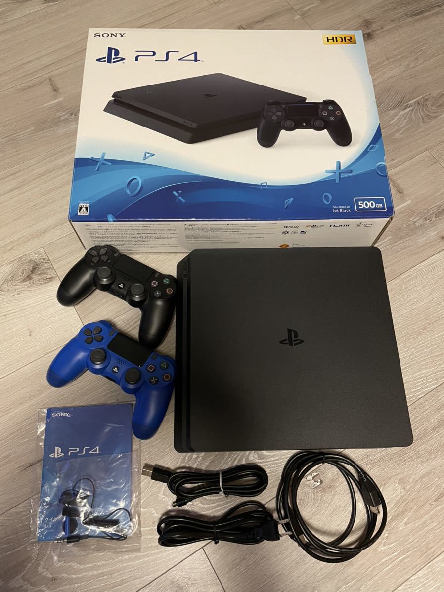 SONY PS4本体 PlayStation4 CUH-2200A ジェットブラック 完動 美品 おまけ付き