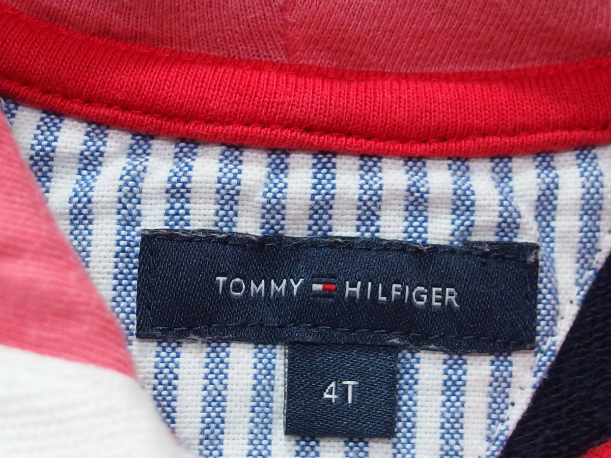 TOMMY HILFIGER* Tommy Hilfiger child clothes with a hood One-piece ( navy ) size 4T*USED