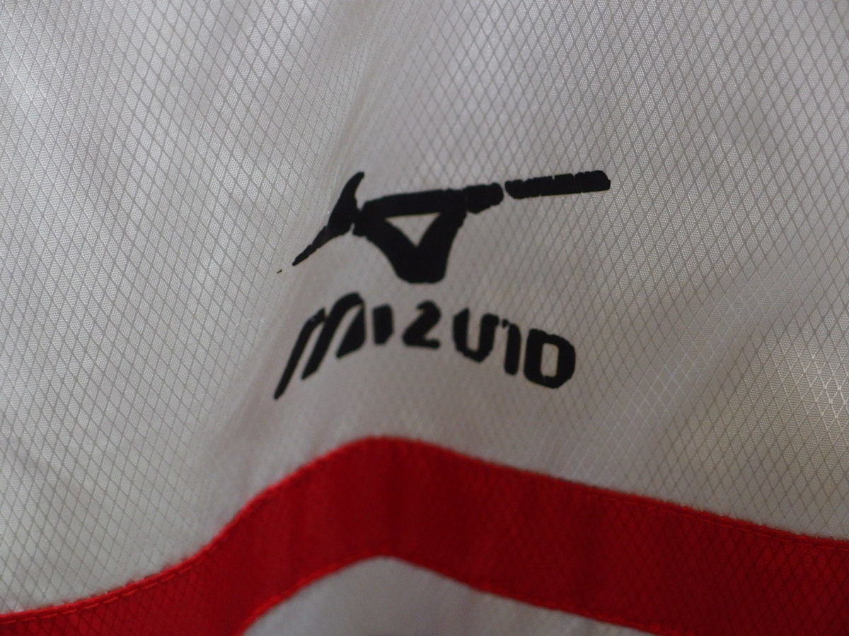  Speed skate for wear * Mizuno [ country body Tokyo Metropolitan area team TOKYO] windbreaker on ( white )*USED there is defect 