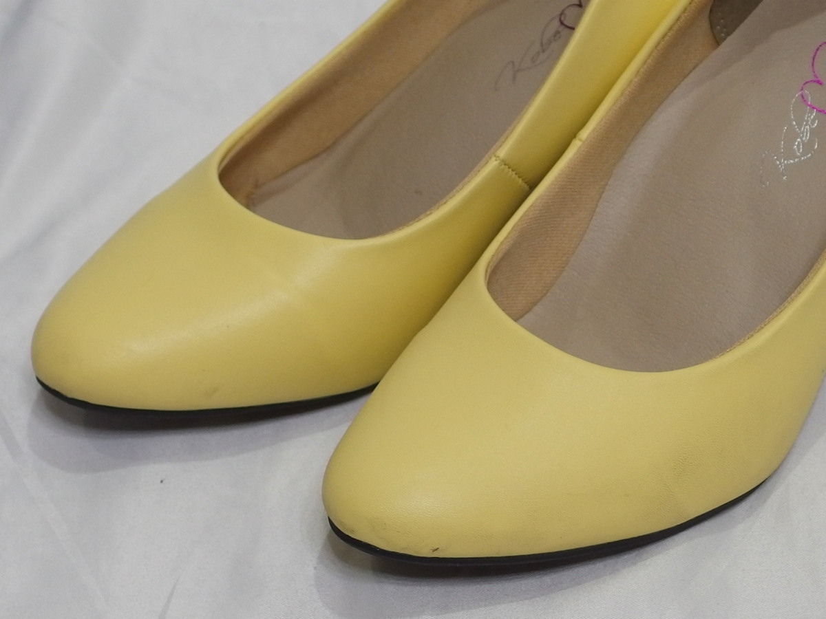 KOBE LETTUCE0* Kobe lettuce pumps ( yellow ) size M(23~23.5.)*USED beautiful goods 