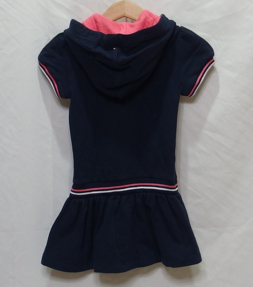 TOMMY HILFIGER* Tommy Hilfiger child clothes with a hood One-piece ( navy ) size 4T*USED
