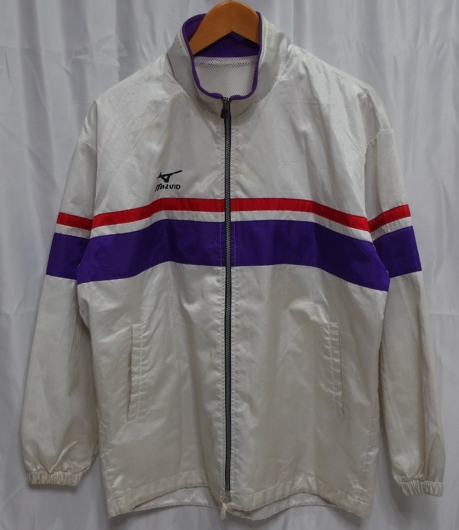  Speed skate for wear * Mizuno [ country body Tokyo Metropolitan area team TOKYO] windbreaker on ( white )*USED there is defect 