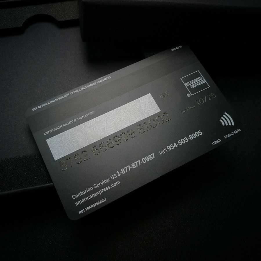□□印字可能! 新型 アメックス Amex センチュリオンカード □□印字可能! 新型 アメックス Amex センチュリオンカード