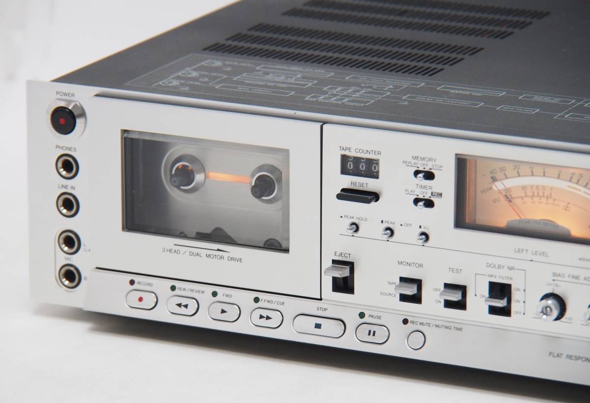 SG-389【ジャンク パーツ取り】AIWA アイワ STEREO CASSETTE DECK AD