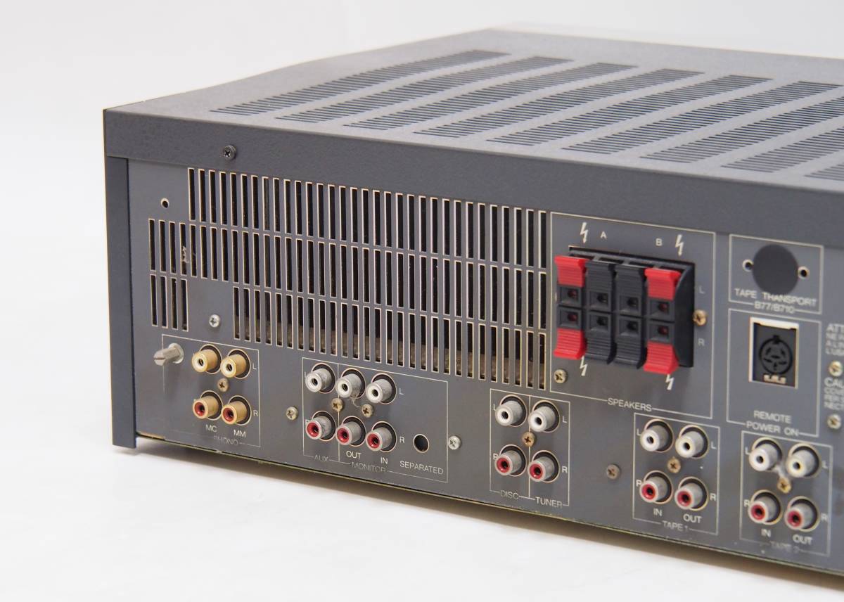 SG-343 REVOX ルボックス プリメインアンプ B 251 電源コード欠品 ジャンク 出力音出しチェック済み スイス ヴィンテージ パーツ取り 希少 _画像10