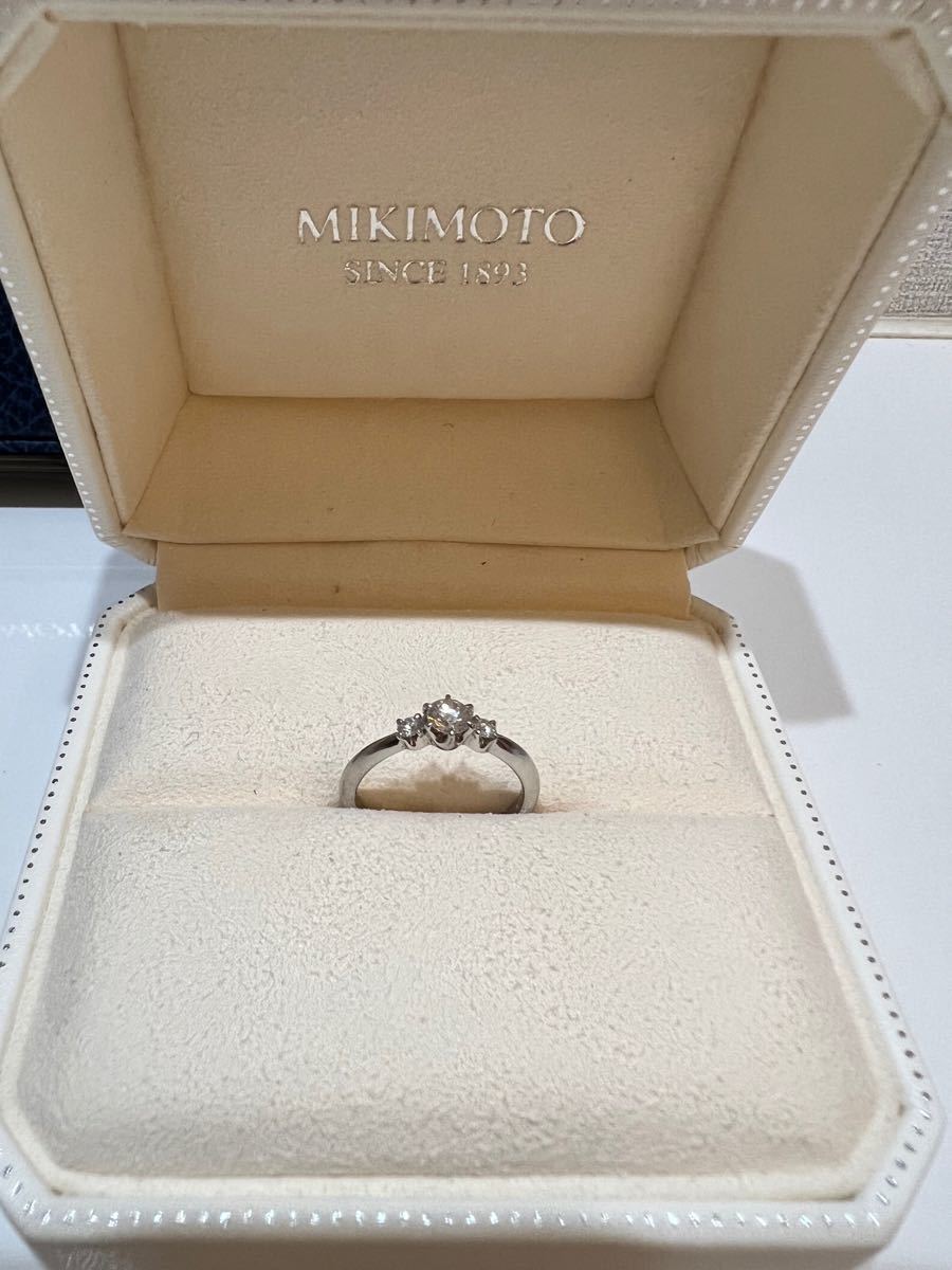 刻印なし】ミキモト MIKIMOTO ダイヤ ダイヤモンド リング 指輪 9号