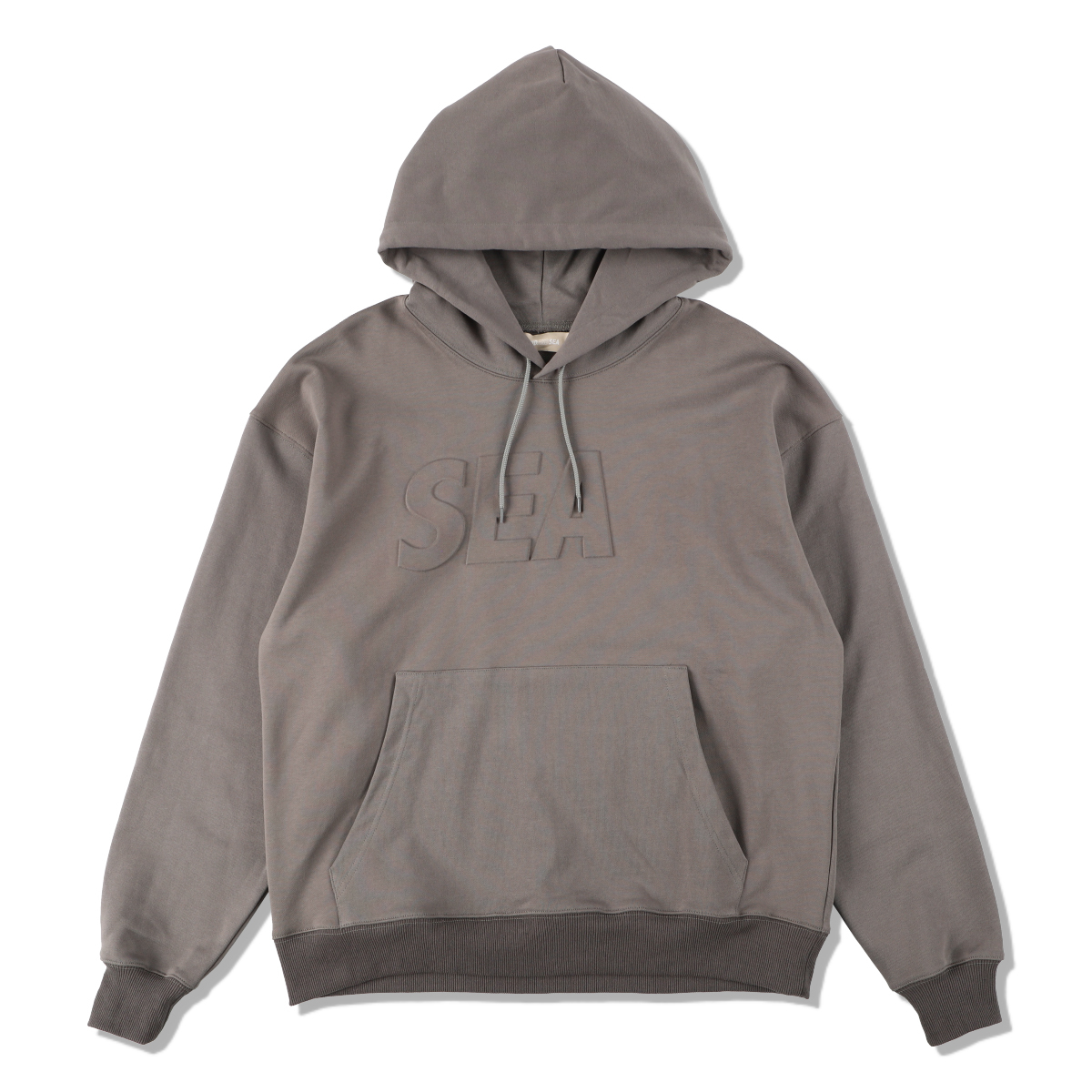 新品 21AW WIND AND SEA SEA Embossed Hoodie CHARCOAL ウィンダンシー ...