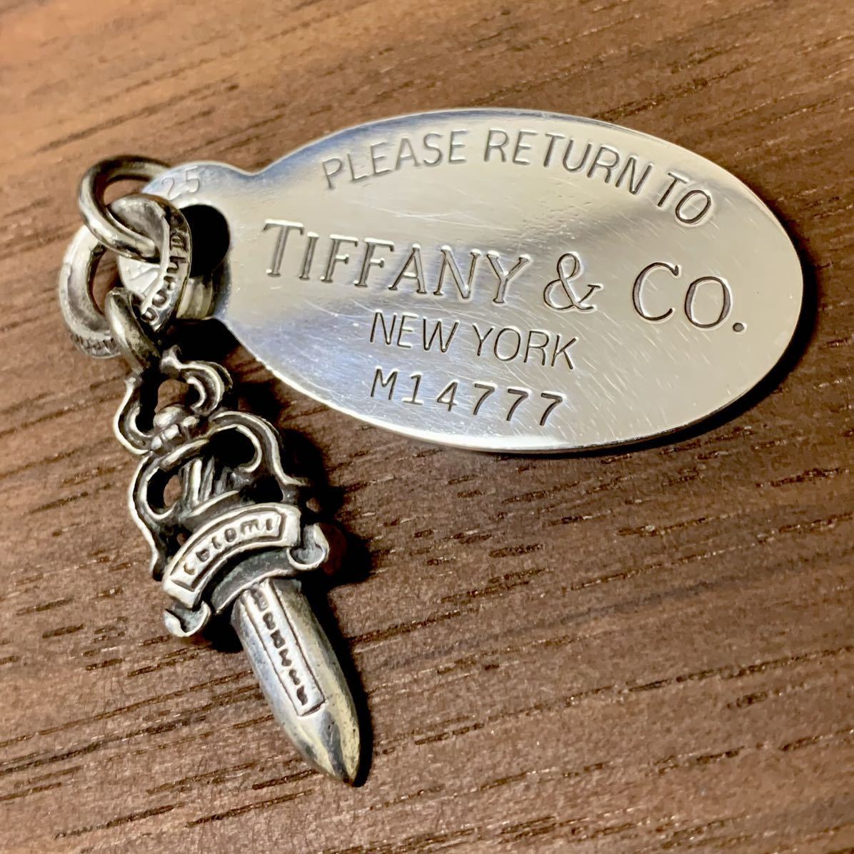 Yahoo!オークション - “CH × Tiffany“ クロムハーツ ダガーチャーム...