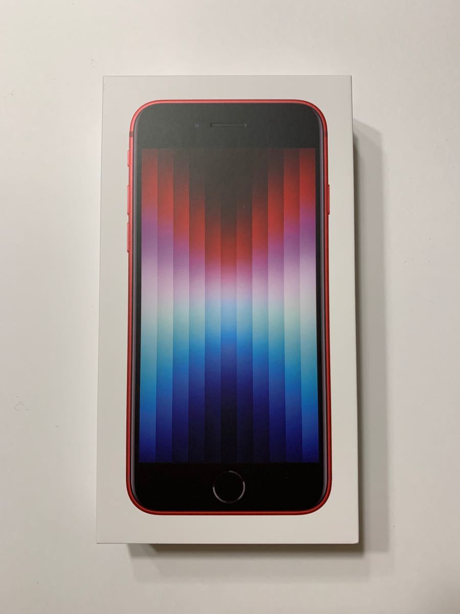 新品未使用】iPhone SE（第3世代) 【RED：プロダクトレッド】64GB SIM