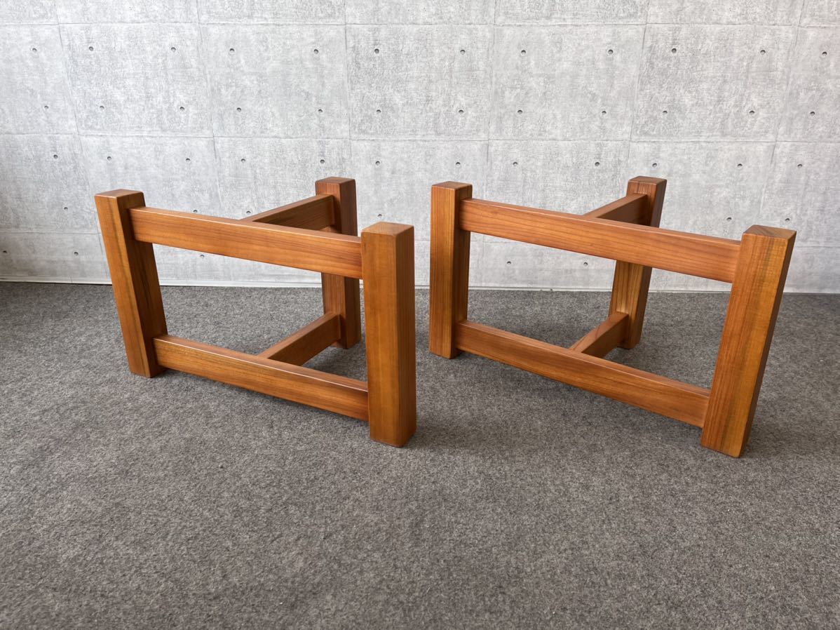 リアル テーブル用脚　欅材　新品 座卓、ちゃぶ台