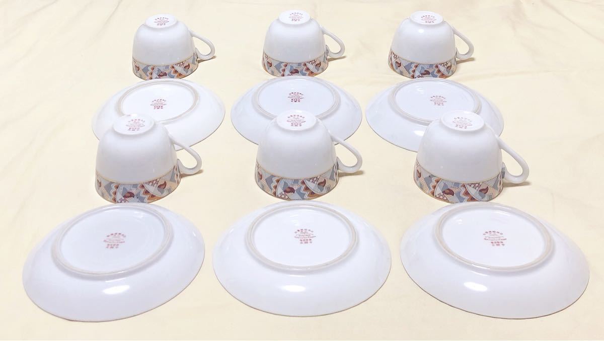 日本陶器会社RC オールドノリタケ カップ&ソーサー6客 意匠登録出願中