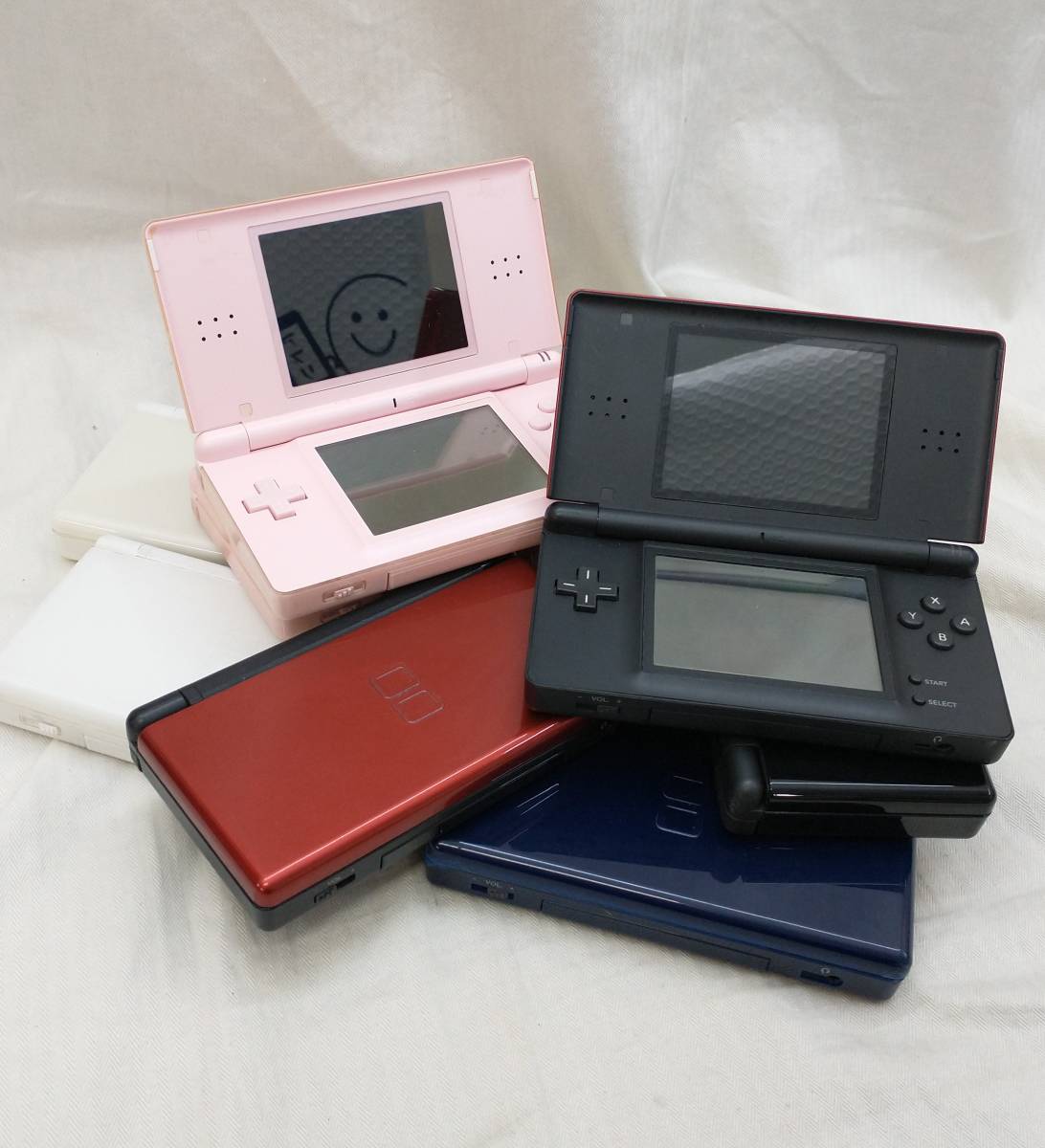 ジャンク Nintendo DS lite 任天堂 ニンテンドー DSライト 10台 まとめ ピンク レッド ブラック ネイビー ホワイト ライトブルー  USG-001