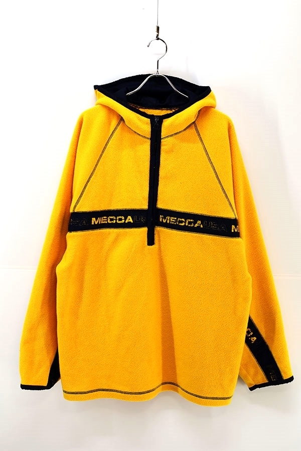 Used 90s MECCA USA 2Tone color pull over fleece jacket Size XL 古着