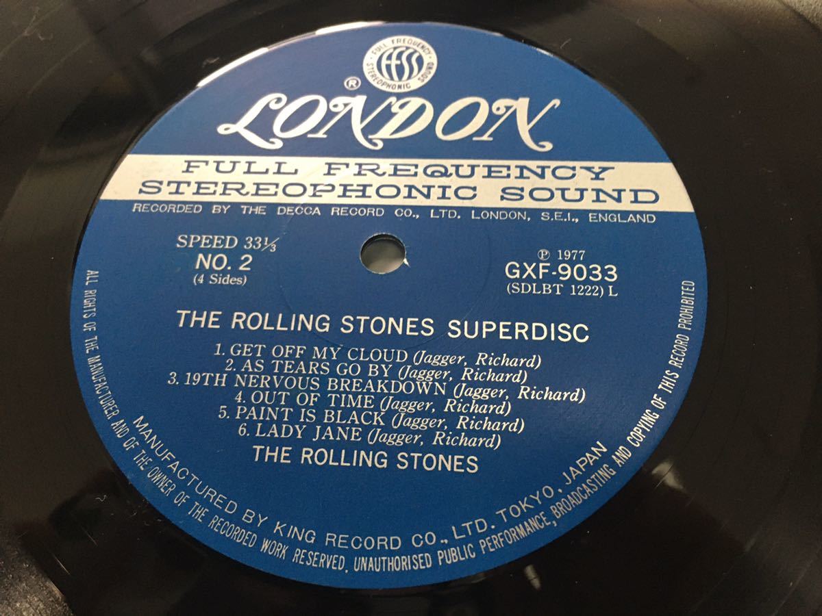 The Rolling Stones★中古2LP国内盤「ローリング・ストーンズ～スーパー・ディスク」_画像6