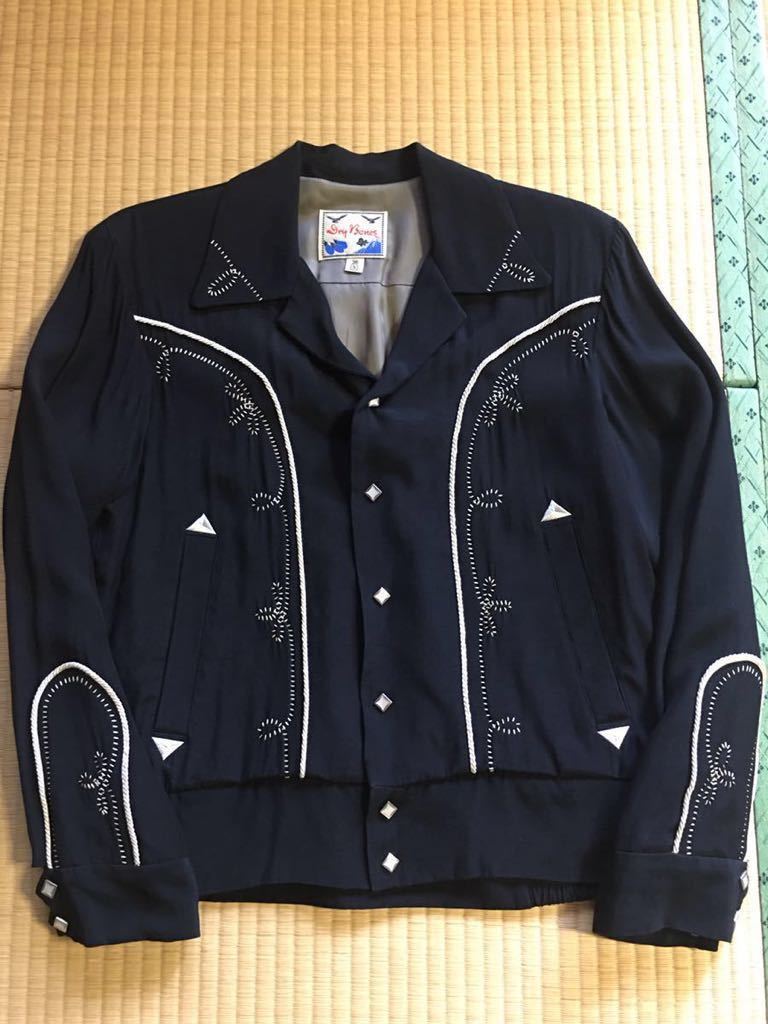ドライボーンズ DRYBONES ウェスタンジャケット ギャバジャン S サイズ