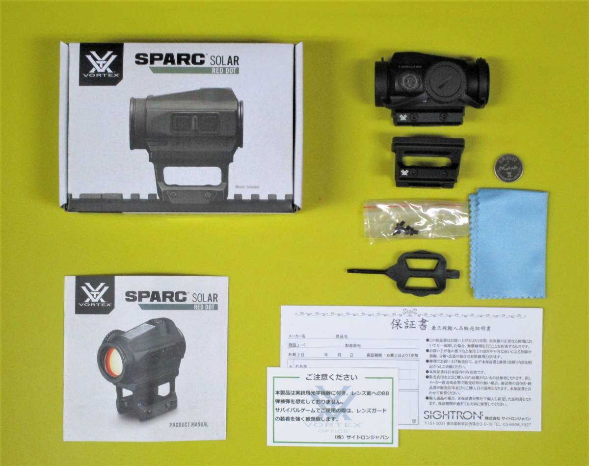 新品 VORTEX(ボルテックス) ダットサイト SPARC SOLAR RED DOT 正規 ...