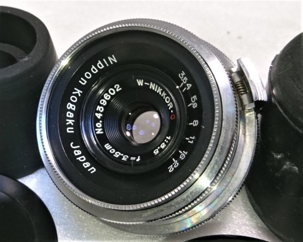 希少!美品NIKON ニコン W-NIKKOR R 3.5cm F3.5 Sマウント アダプター