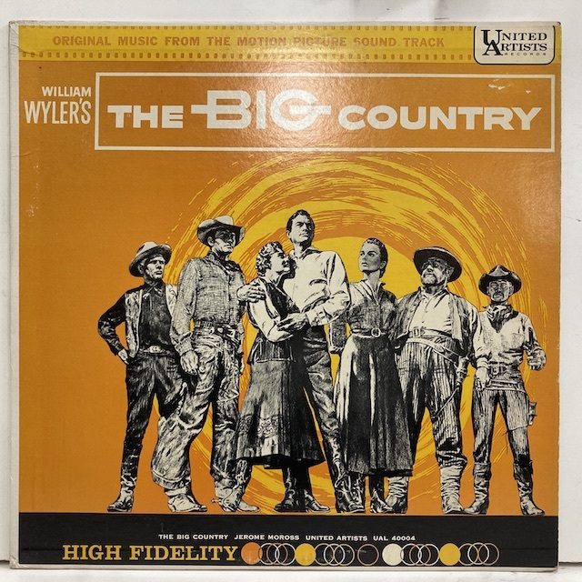 * быстрое решение LP саундтрек je ROME *mo Roth большой . становится запад часть The Big Country US MONO MR печать запись поверхность звук . не выходит незначительный потертость есть.