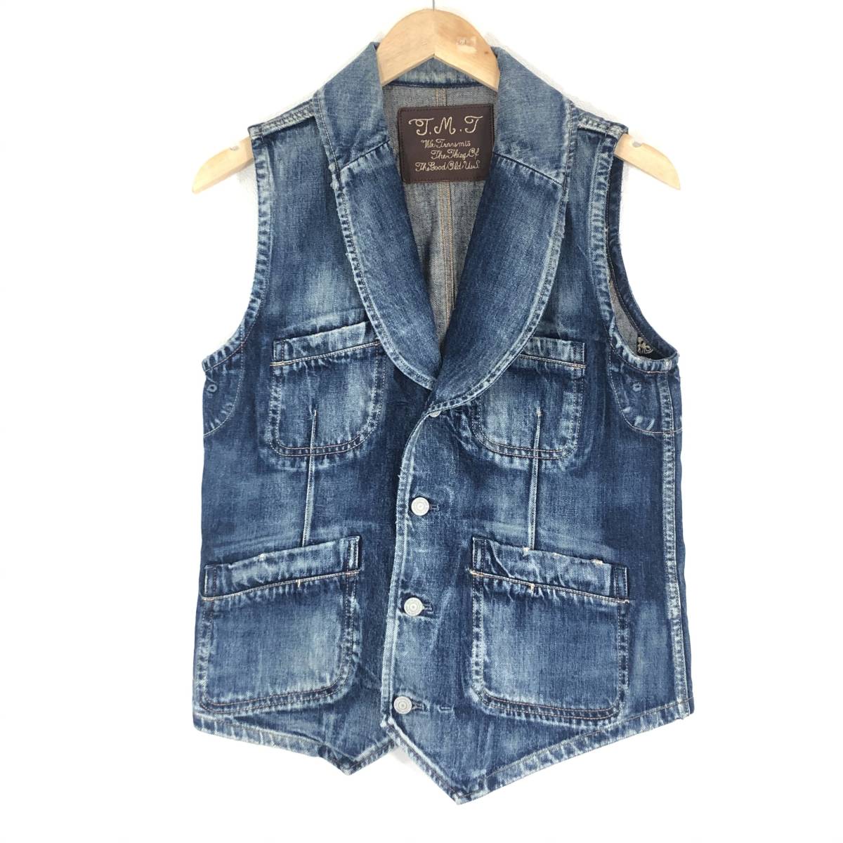 注目のブランド 【極美品】T.M.T デニムベスト M ウォッシュ加工 tmt ティーエムティー その他 注目のブランド 【極美品】T.M.T デニムベスト M ウォッシュ加工 tmt ティーエムティー その他
