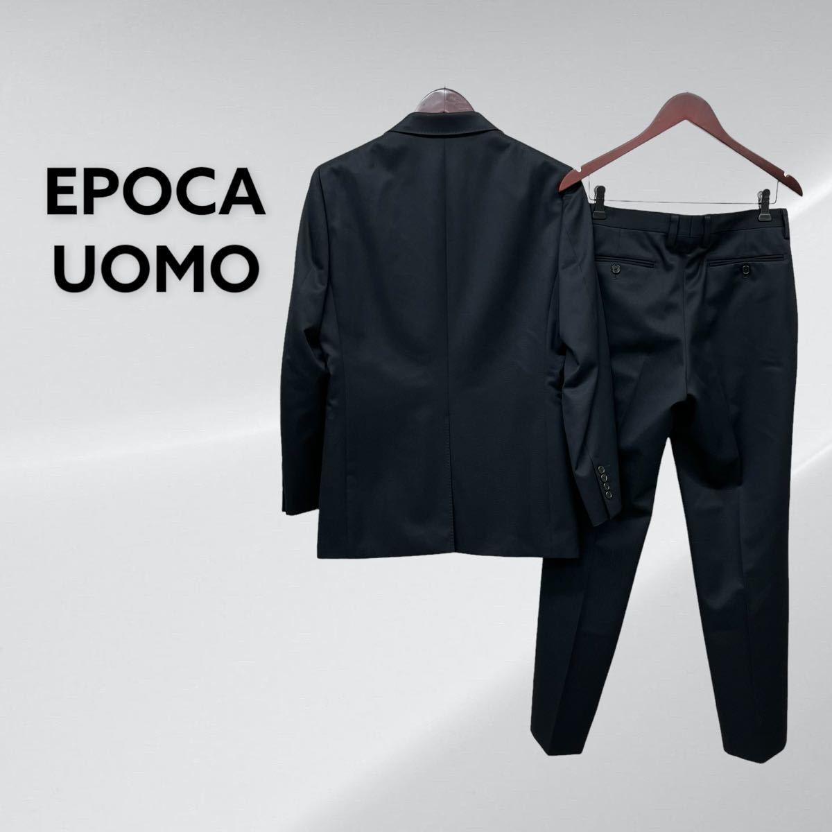 美品 EPOCA UOMO エポカ ウォモ ウール混紡 総裏 テーラードジャケット