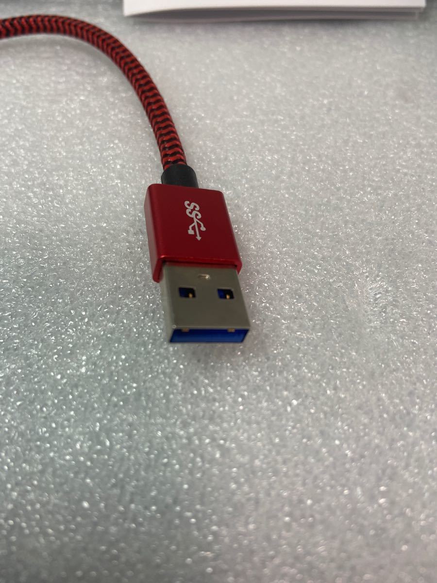 《新品未使用》RAMPOW USB(Type-A：Type-C) 20cmコード