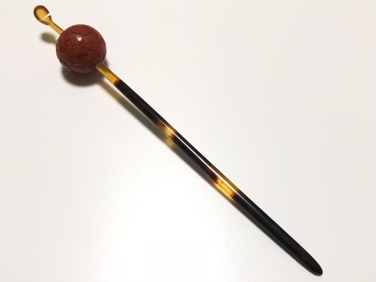 【好評HOT】 ヤフオク! - 本鼈甲 堆朱 浮き彫り 菊花尽くし細工 2.1 玉 玉... 最安値2023