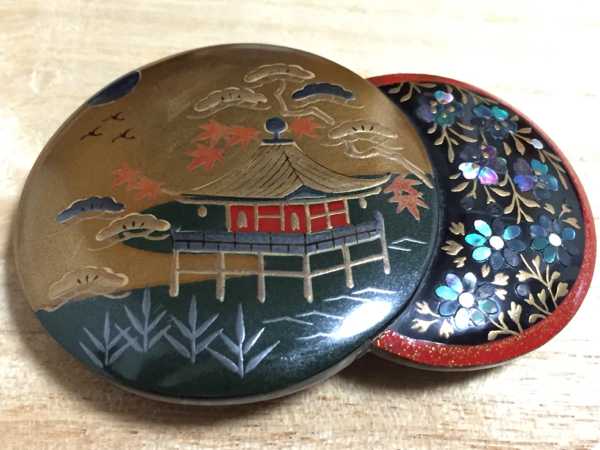 本鼈甲 金蒔絵 螺鈿 在銘 金閣寺 帯留め 女性和服、着物 | sanfotec.com.br