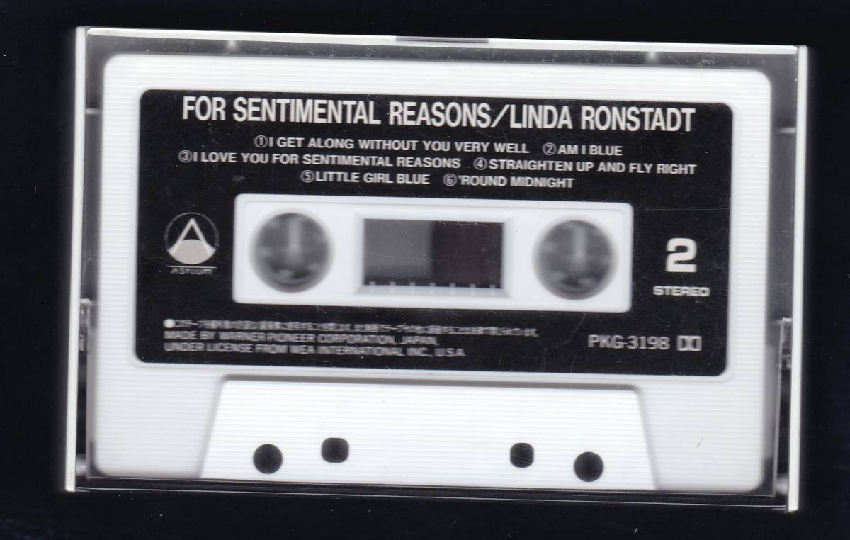★ リンダ・ロンシュタット 『 フォー・センティメンタル・リーズンズ 』 Linda Ronstadt  中古カセットテープの画像4