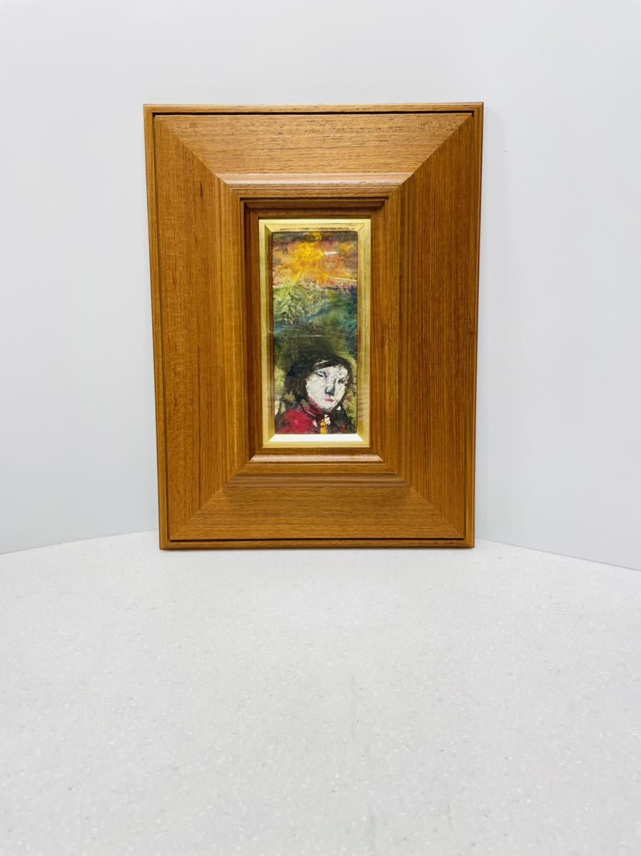 渡辺貞一 「たそがれ」油彩画 絵画 (1971-1)_画像1