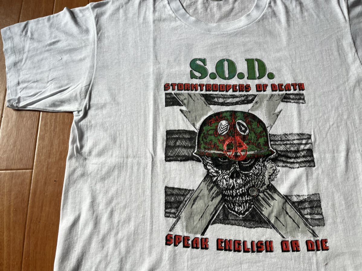 80s SOD ストームトゥルーパーズ・オブ・デス バンドTシャツ クロスオーバー スラッシュ メタル ビンテージ vintage DRI  anthrax PUNK