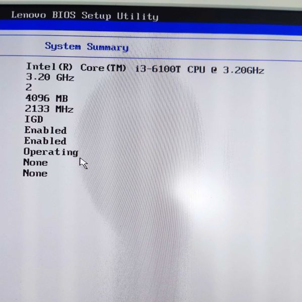 Lenovo ThinkCentre M700 Core i3-6100T 3.2GHz ジャンク3_画像2