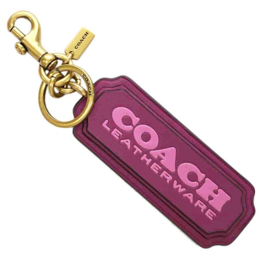 * tag equipped / regular goods *[COACH*89411] Coach general merchandise shop commodity! key holder key ring bag charm leather regular price 9,900 jpy prompt decision!!