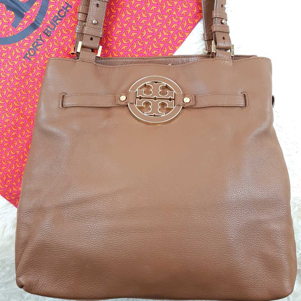 極美品】TORY BURCH トリーバーチ トートバッグ ハンドバッグ レザー