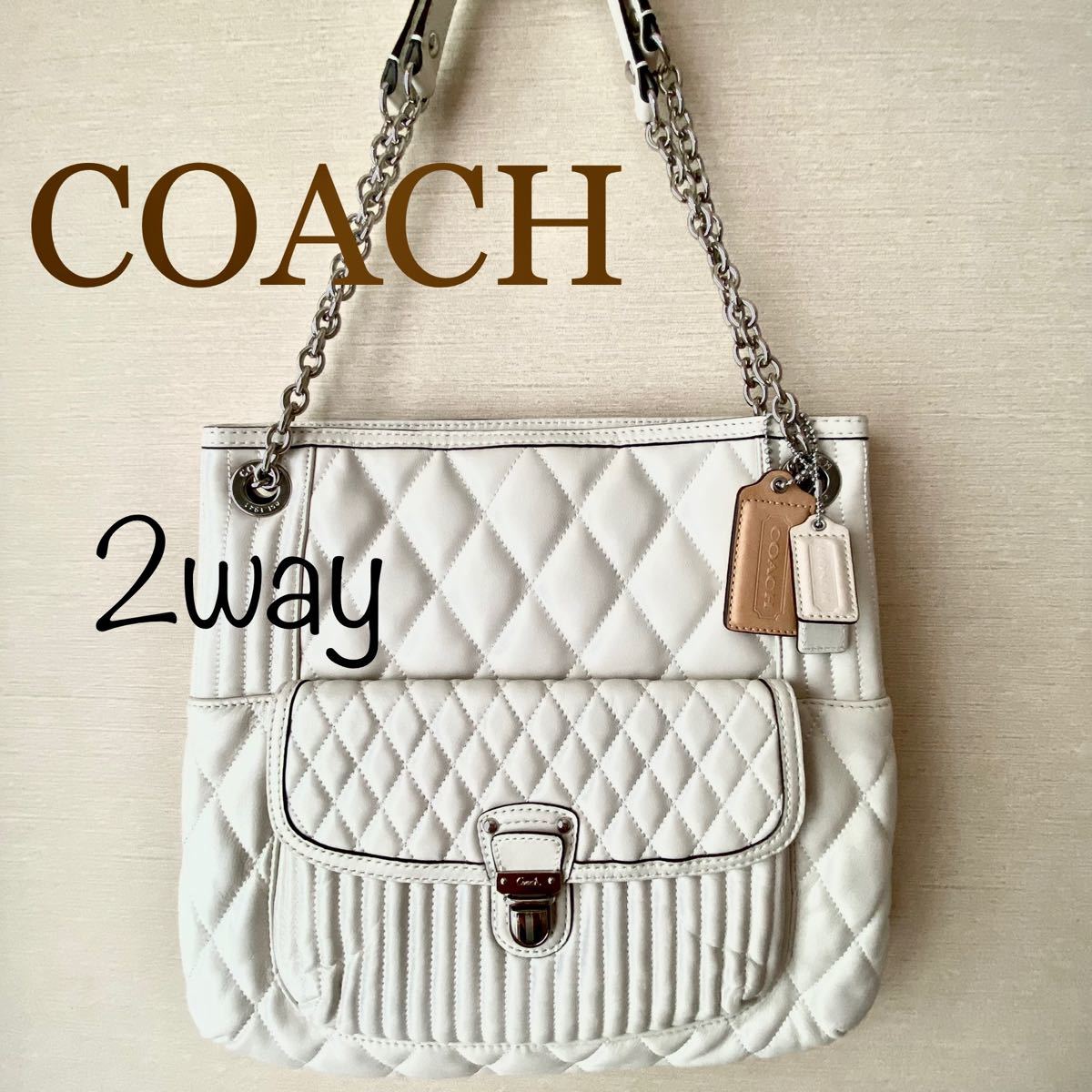 おすすめネット 値下げ 美品COACHコーチバッグ2wayショルダーハンド