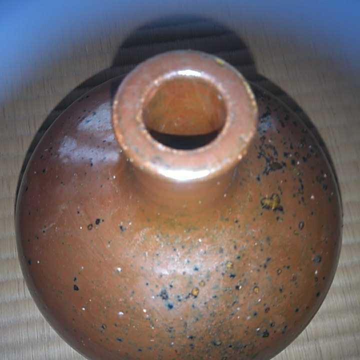 レトロ花入 戦前の壺　古い花瓶　骨董　焼き物　陶器製