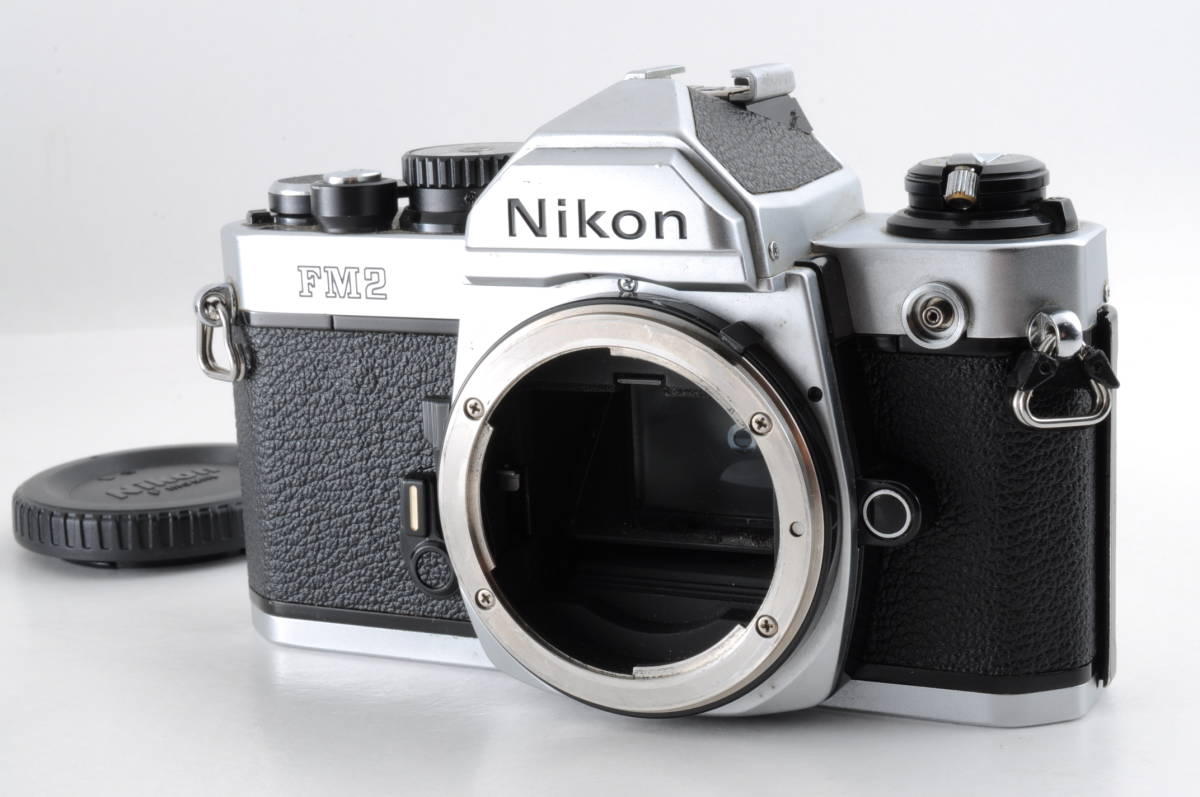 動作品 現状 ニコン Nikon FM2 シルバー ボディ MFフィルムカメラ 一眼レフ 管L725