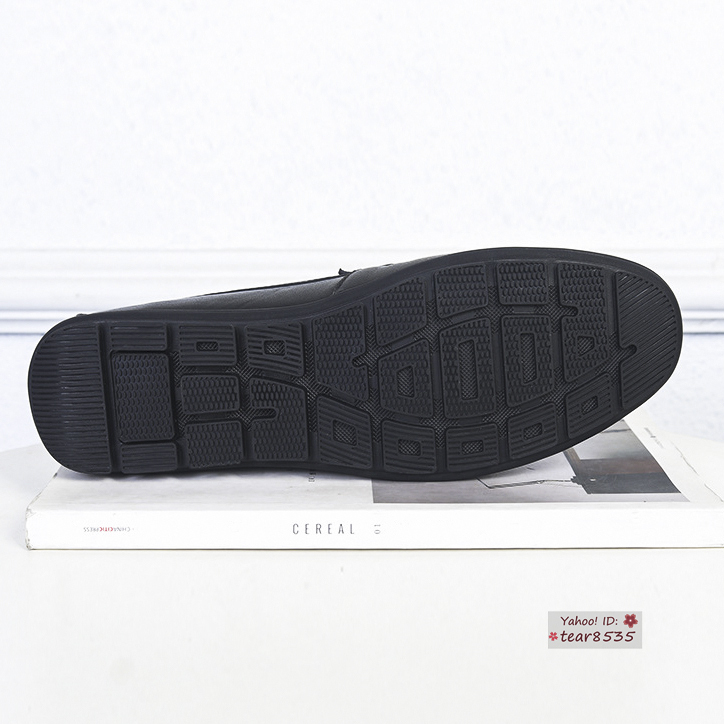  новый товар * бизнес обувь Loafer мужской телячья кожа легкий мягкий туфли без застежки обувь для вождения casual черный 27.0cm