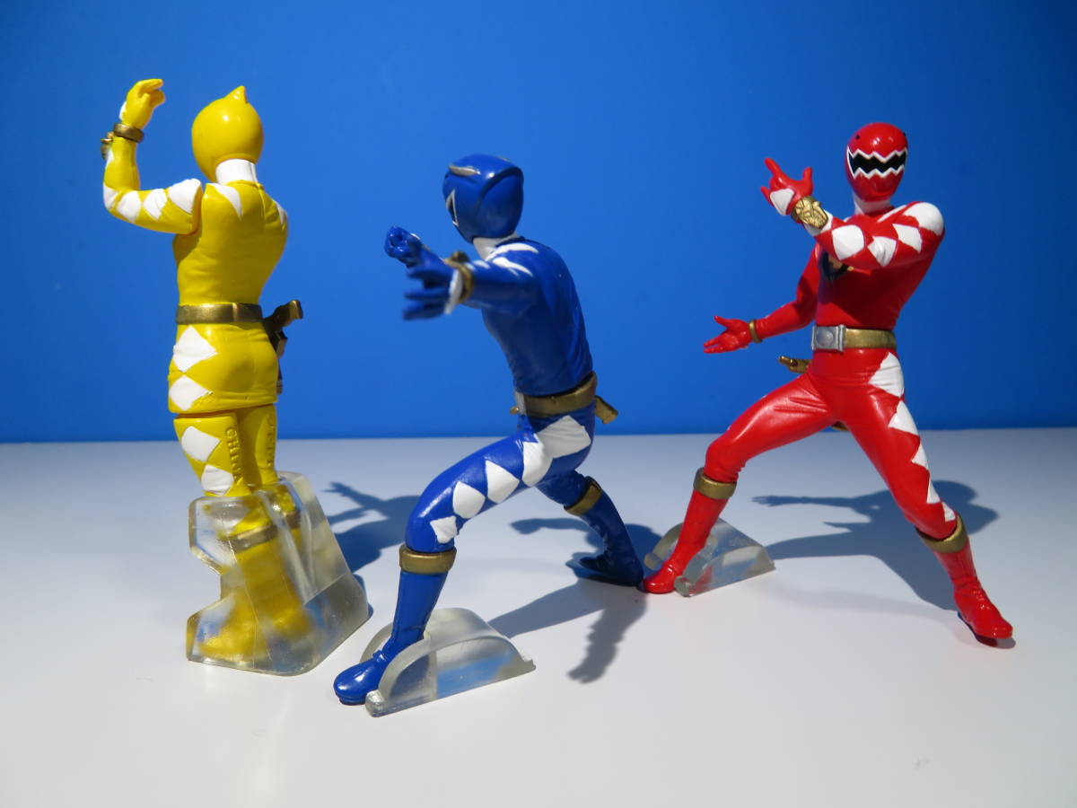  Bakuryuu Sentai Abaranger : figure collection (3 body )/aba red &aba Rebel- &abare yellow 