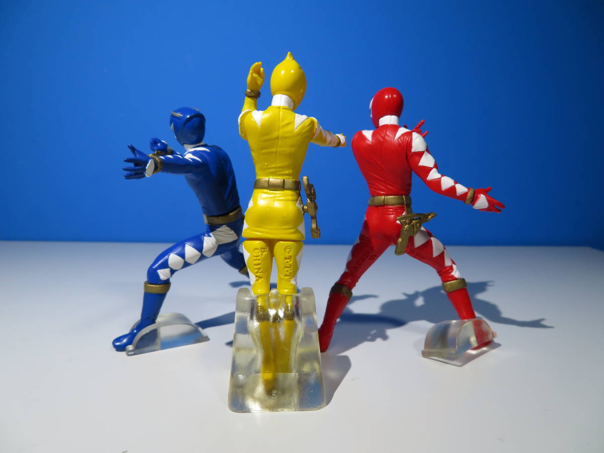  Bakuryuu Sentai Abaranger : figure collection (3 body )/aba red &aba Rebel- &abare yellow 