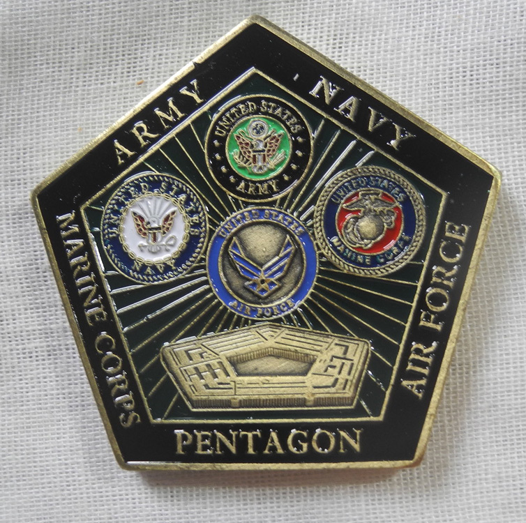 アメリカ ペンタゴン 国防総省五角形 メダル 国章 USA DoD コイン イーグル 記念メダル ボールマーカー_画像1