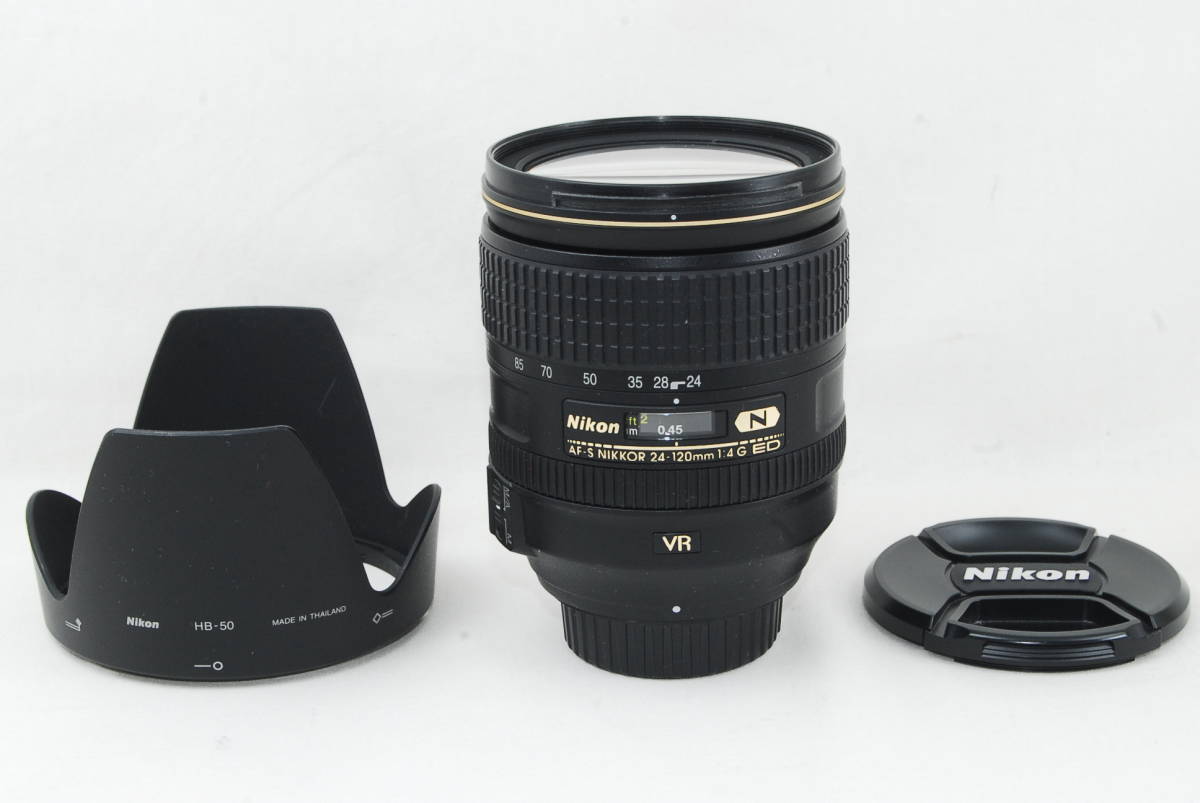 ☆極美品☆Nikon ニコン AF-S NIKKOR 24-120mm F4 G ED VR フード付き