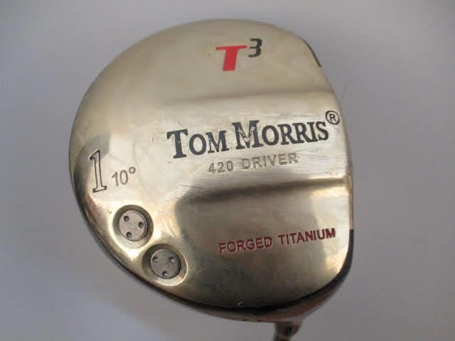 ◆ゴルフクラブ Tom Morris T3 420 ドライバー◆1W10° 全長約117㎝ 重量約315g FPRGED TITANIUM フレックスR スポーツ♪直接引渡H-11212_画像1