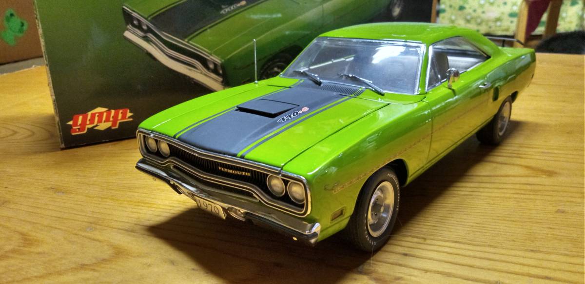 売切 激レア 限定 Gmp 1 18 プリムス ロードランナー 1970年 Plymouth Road Runner 440 6 サッシーグラスグリーン ライムグリーン アメ車 乗用車 売買されたオークション情報 Yahooの商品情報をアーカイブ公開 オークファン Aucfan Com