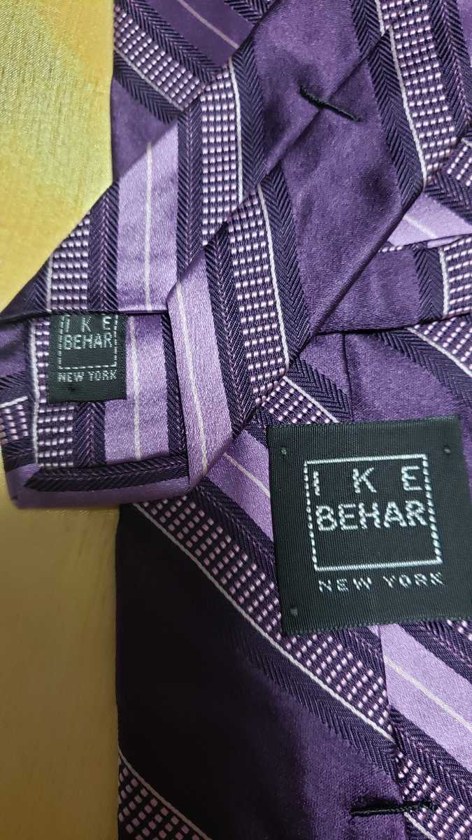 【未使用】IKE BEHAR アイク・ベイハー ニューヨーク ラルフローレンの高級シャツ製造で有名 輸入品 ネクタイ 世界の一流品【商品番号24】_画像2